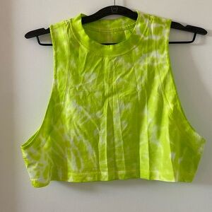 Neon green lulu tank